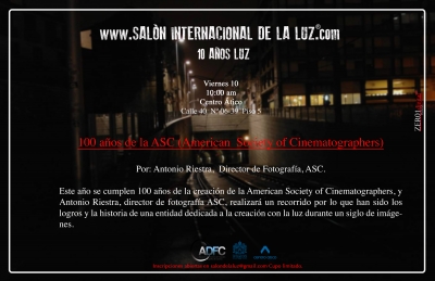Forum - 100 a&ntilde;os de la ASC (American  Society of Cinematographers)