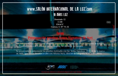 Forum - Presentaci&oacute;n pruebas lentes Signature de Arri