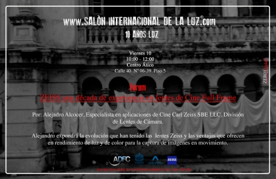 Forum - ZEISS una d&eacute;cada de experiencia en lentes de Cine Full Frame